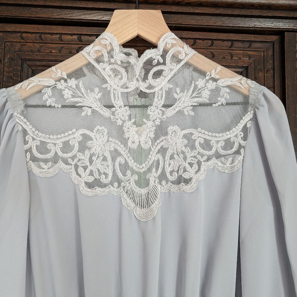 Vintage lace yoke dress